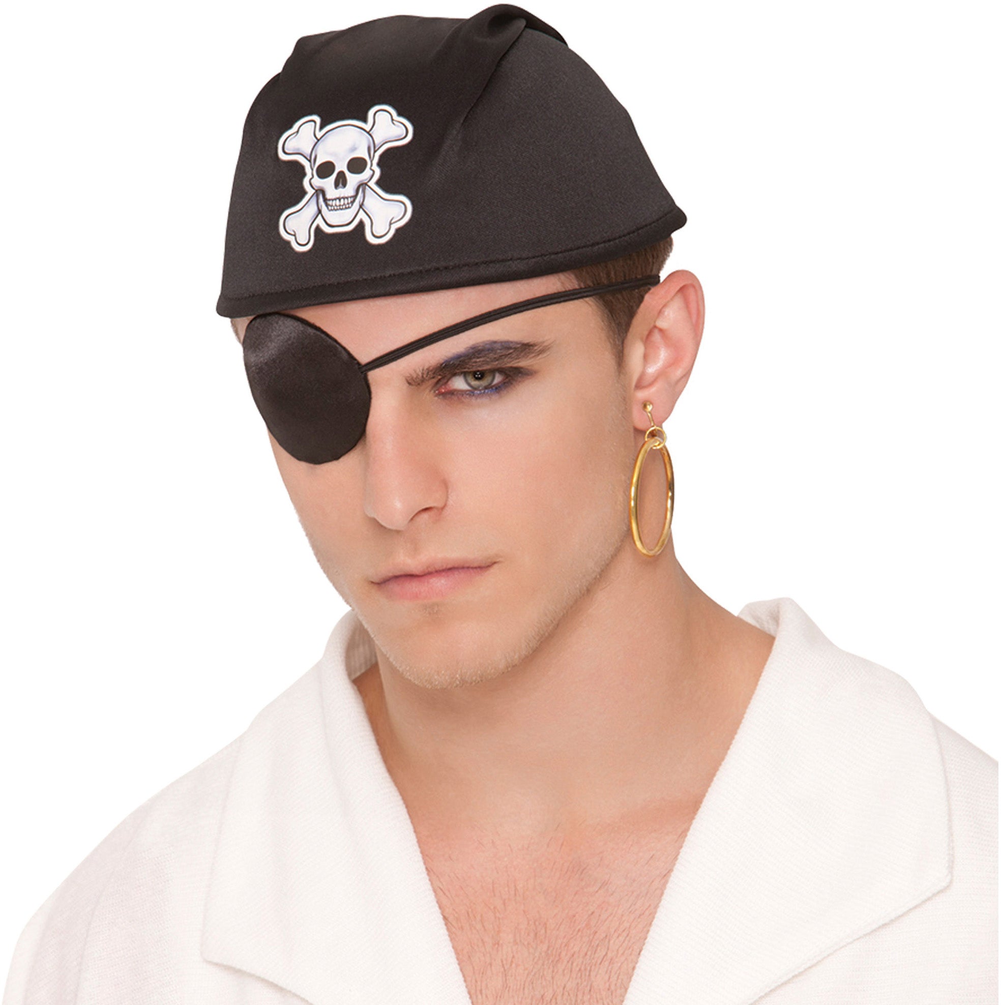 Accessoire - Cache-œil pirate avec boucle d’oreille
