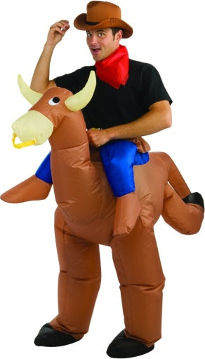 Inflatable Bull Cowboy Costume - Adult