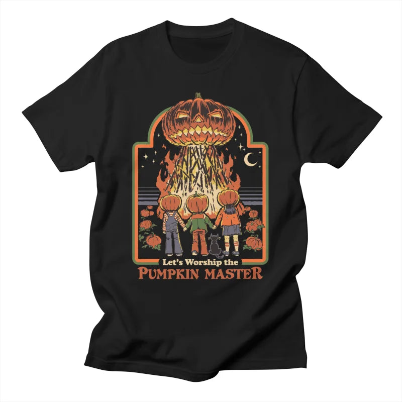 T-shirt adulte noir Steven Rhodes - Vénérons le Maître Citrouille