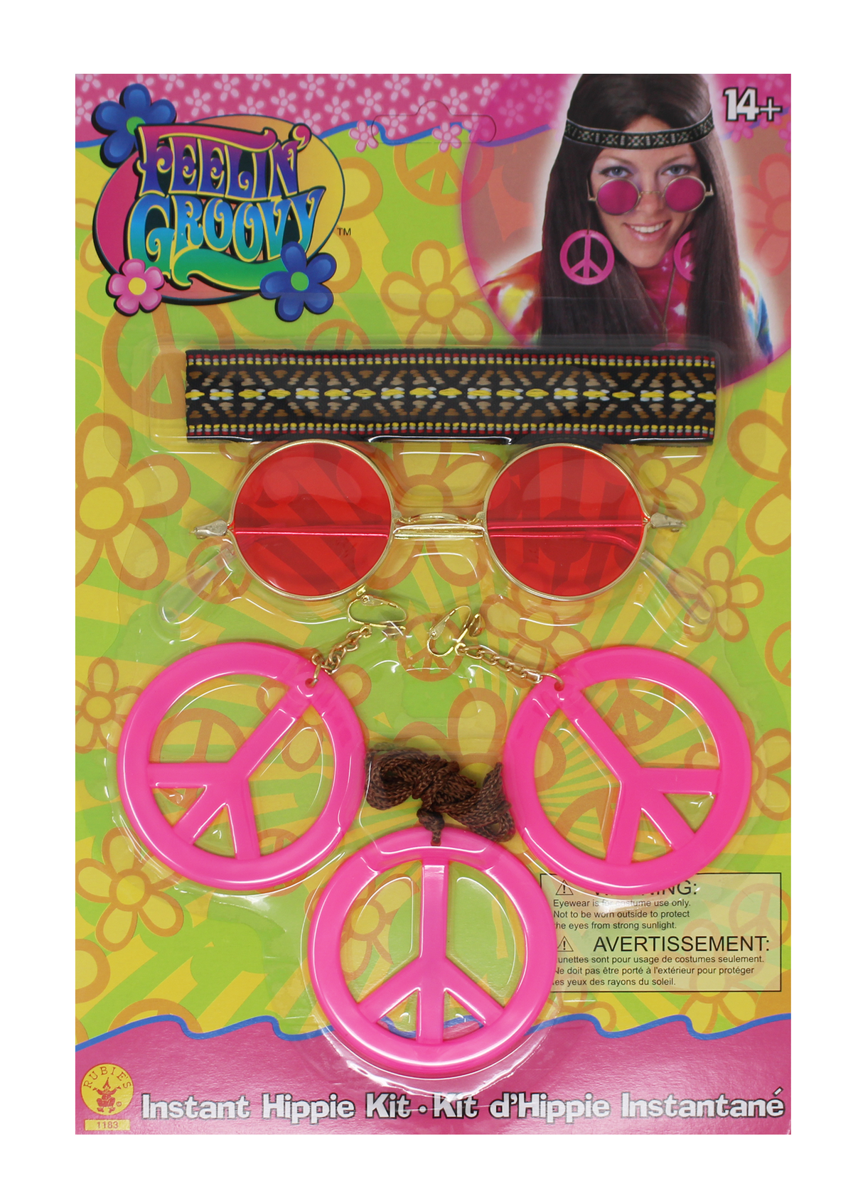 “Feeling Groovy” accessory set for hippie