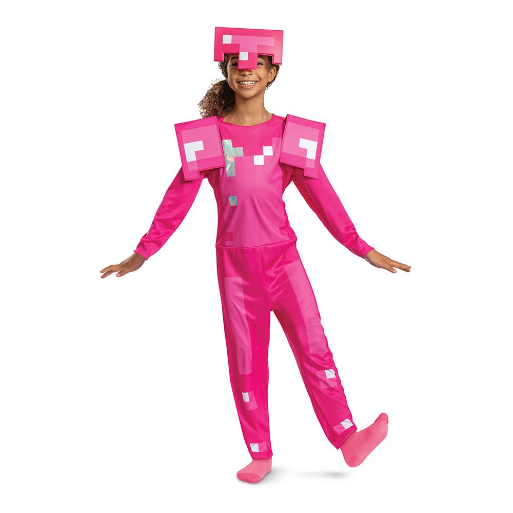 Costume guerrier rose - Minecraft - Enfant