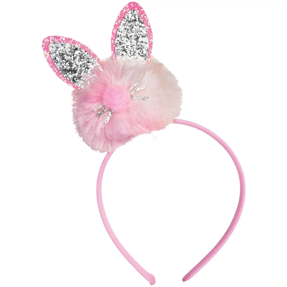 Bandeau à pom pom lapin
