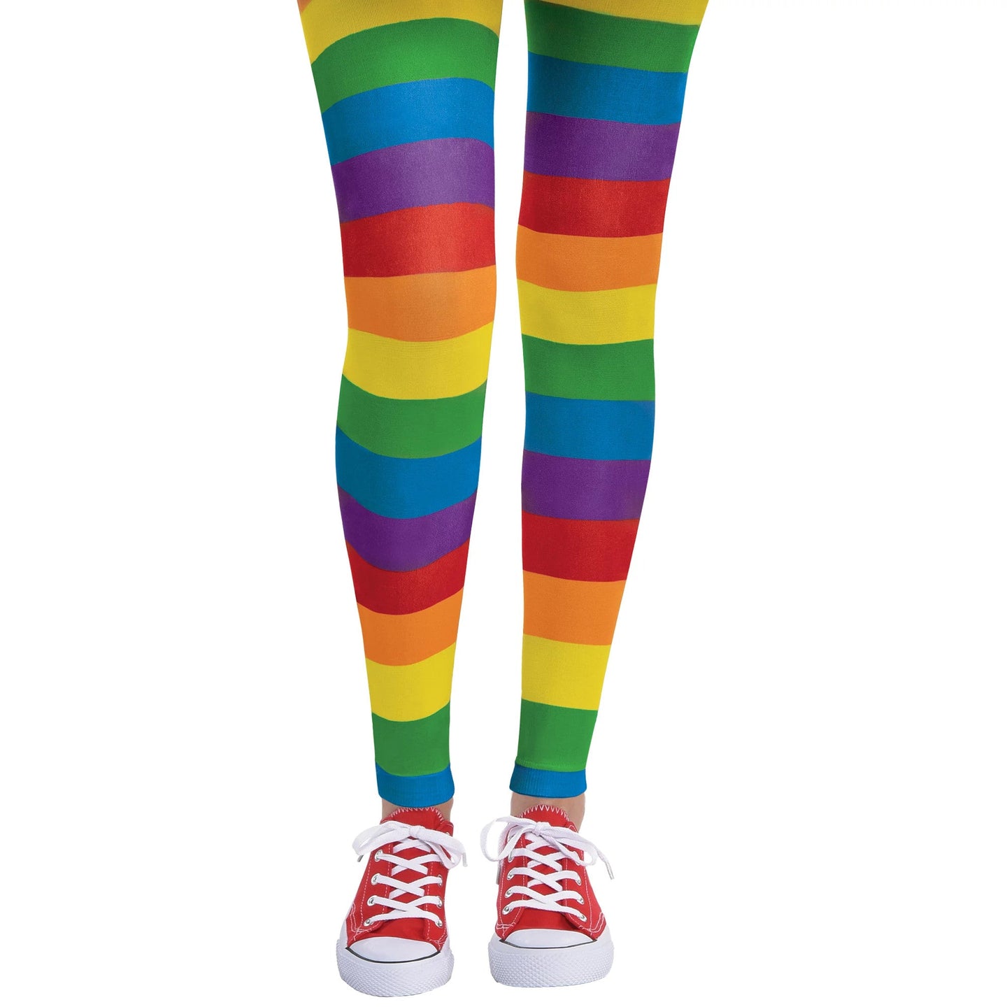 Collants sans pied arc-en-ciel