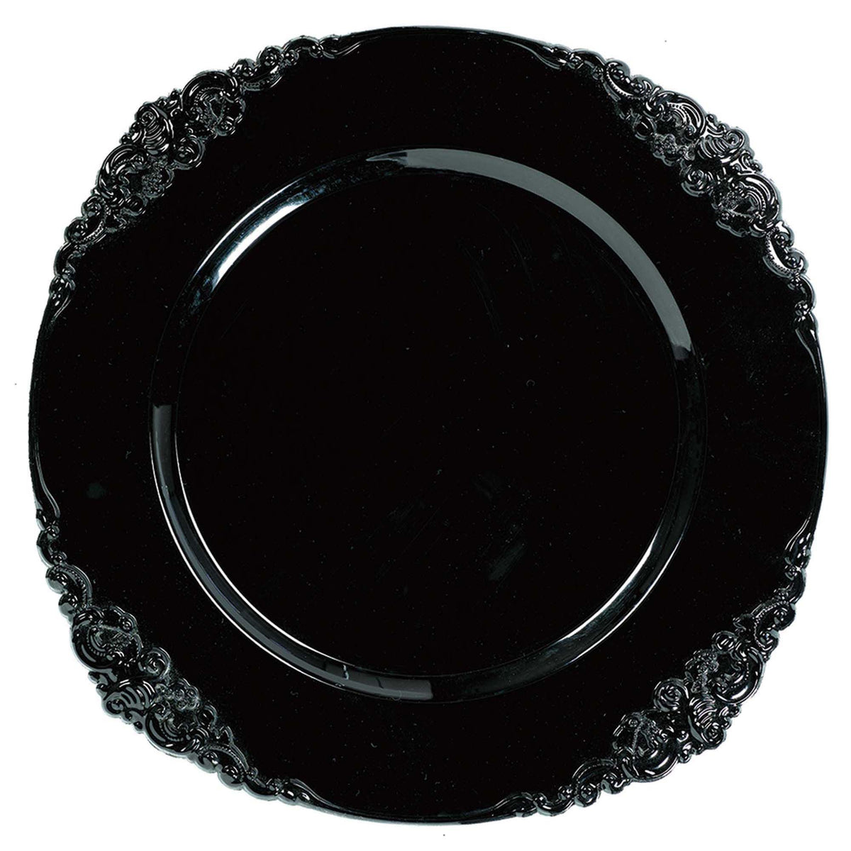 Grande assiette noire