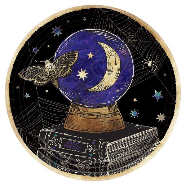 Assiettes à dîner - Spooks & Spells (8/pqt - 10 1/2po) - - Boo'tik d'Halloween