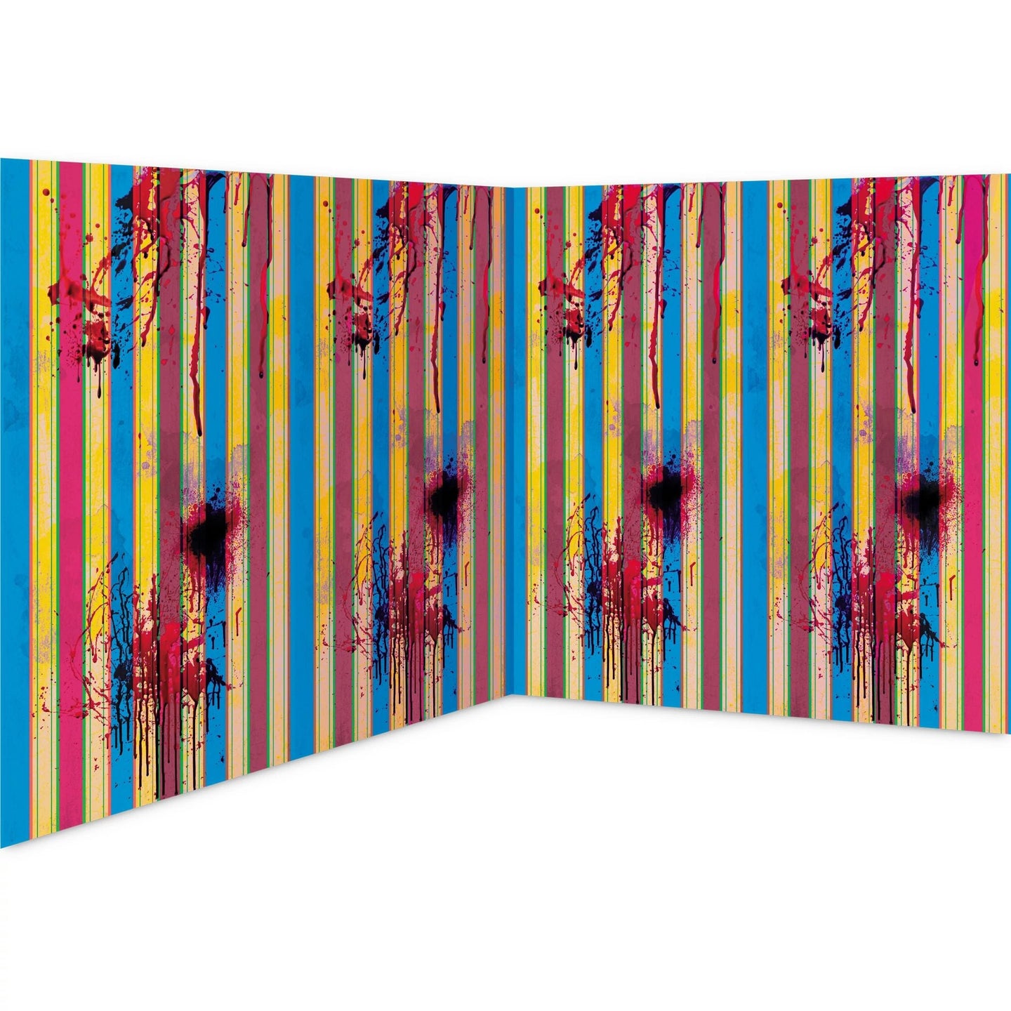 Rouleau de chambre à rayures Creepy Carnival Blacklight