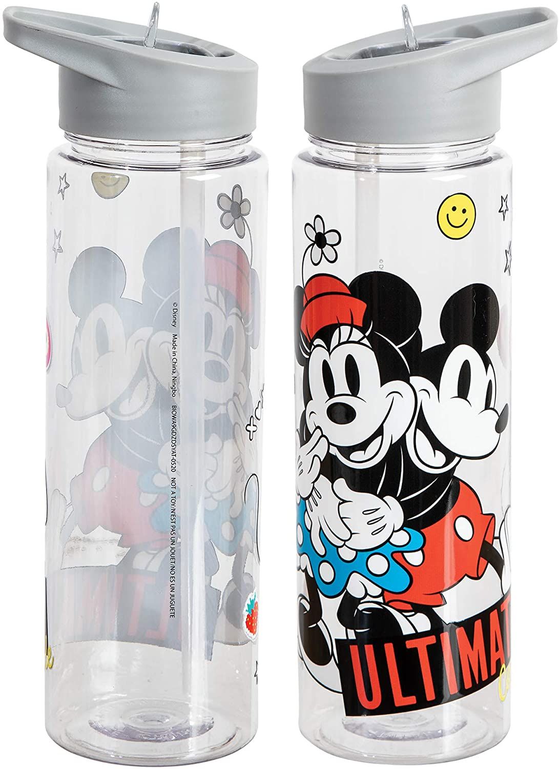 Bouteille d'eau Mickey et Minnie Mousse - 24oz