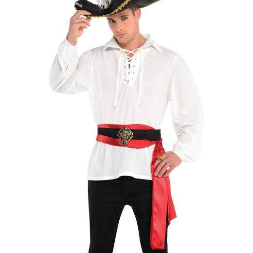 Chemise blanche de pirate - Adulte