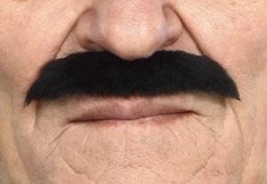 Fausse moustache autocollante - Noir