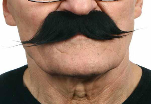 Fausse moustache autocollante - Noir