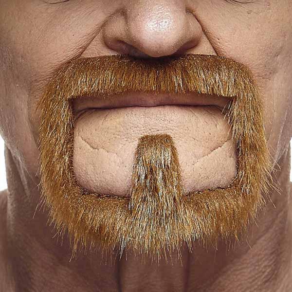Fausse moustache autocollante - Roux
