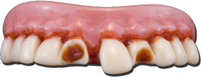 Fausses dents de clown psycho - Adulte - Billy Bob
