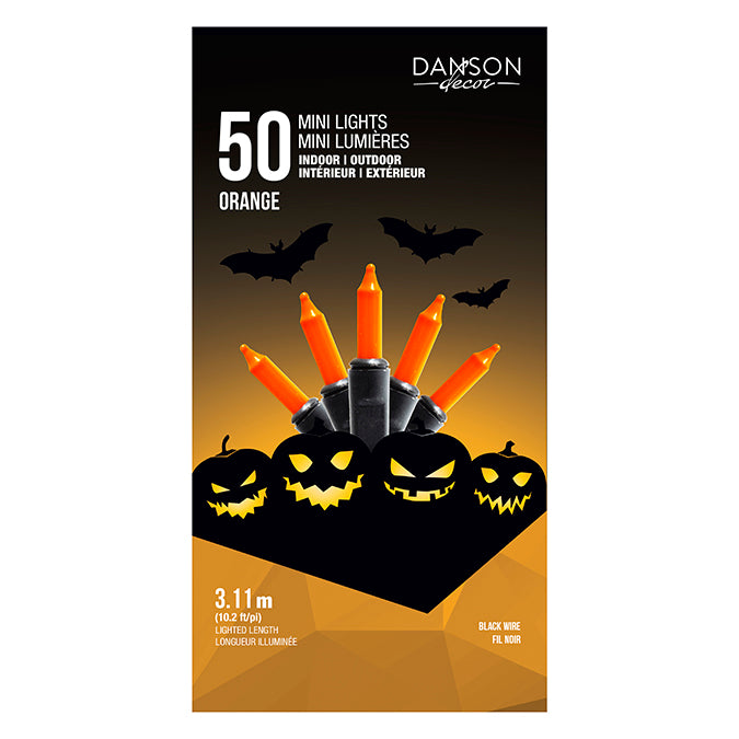 Set of 50 orange lights