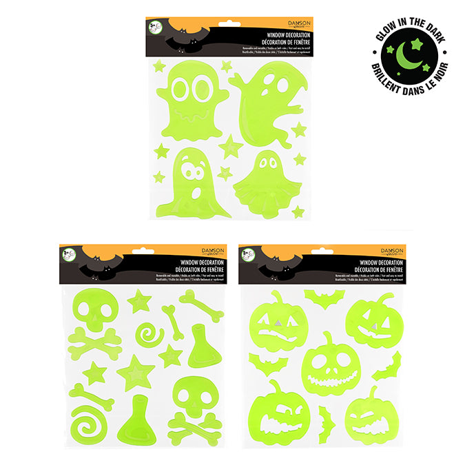 Halloween jelly window decoration (glow in the dark)