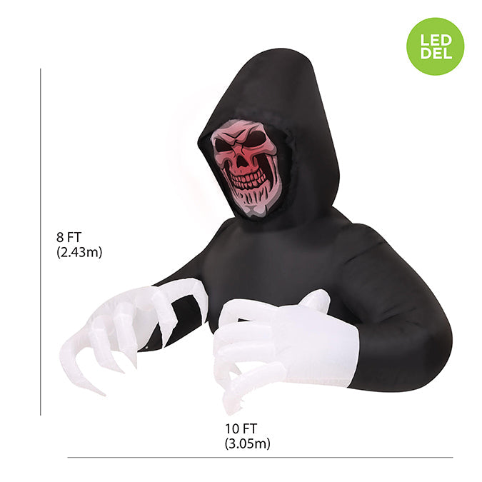 The Inflatable Dead Man With LED Lights, 3m x 2.25m