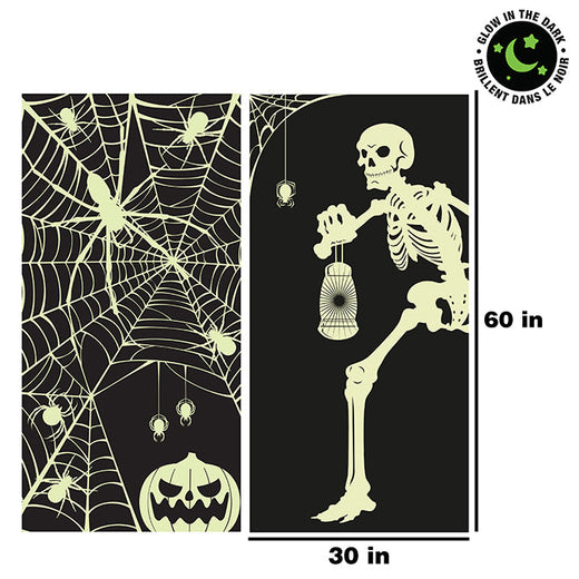 Couverture De Porte Brille Dans Le Noir en Plastique, 2 Assortis, 30in(76cm) X 60in(152.4cm)