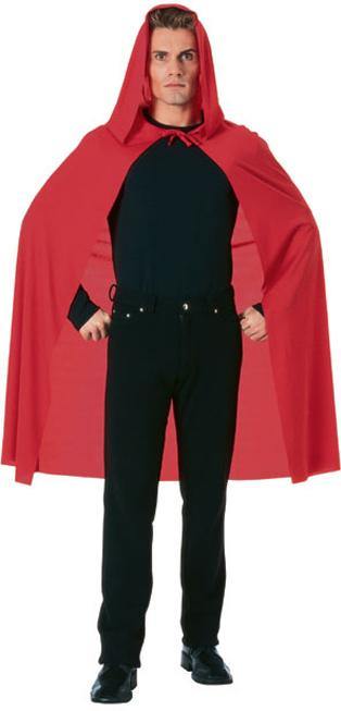 Cape rouge à capuchon pour adulte - Costume - Boo'tik d'Halloween