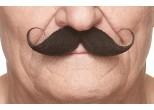 Fausse moustache autocollante - Noir