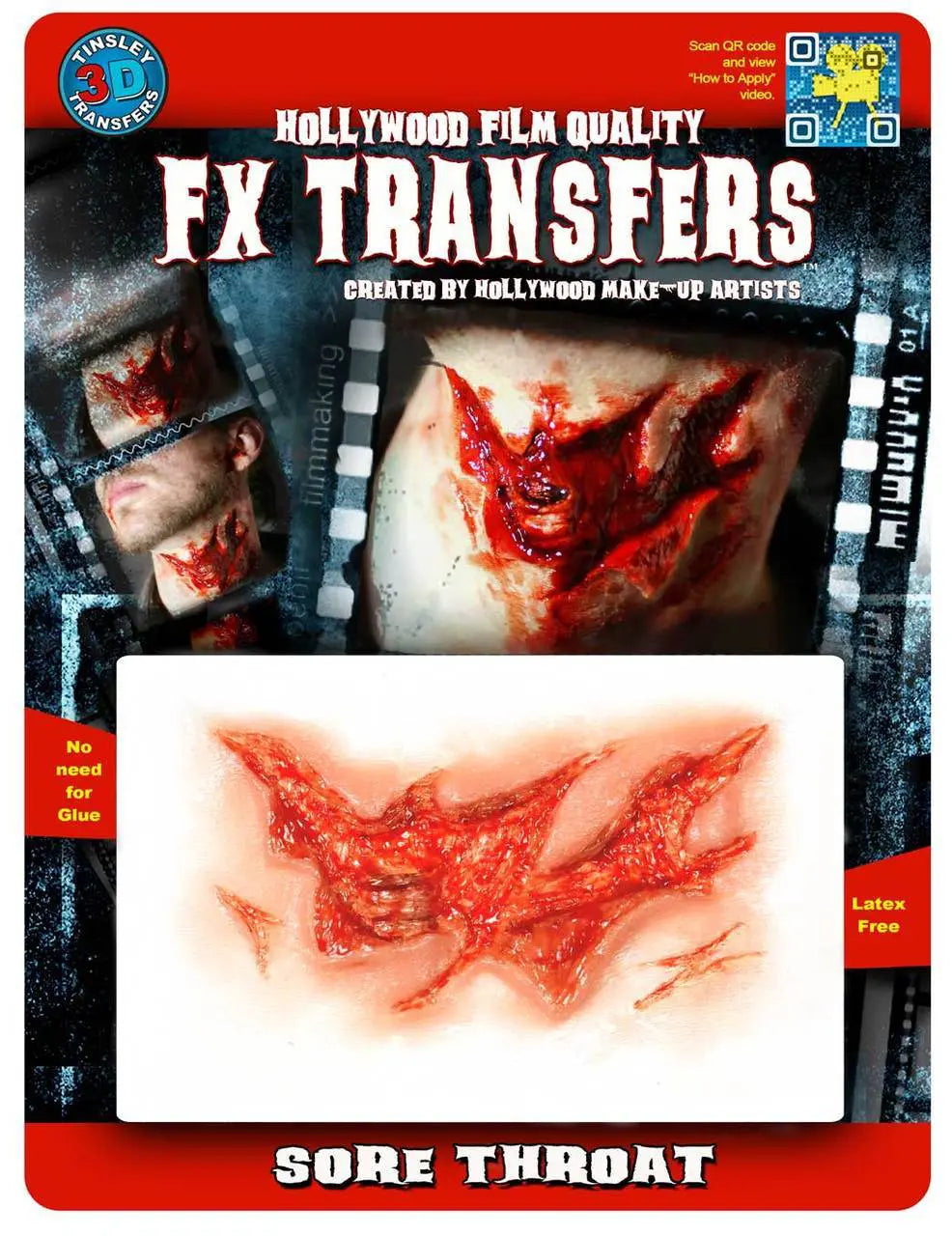 Tatouage 3D Fx - Maux de gorge