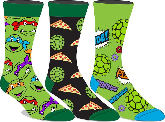 3 paires de bas - Pizza Tortues Ninja