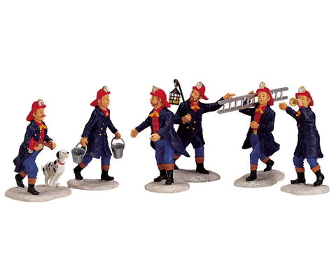 Firefighter, set of 6 - Lemax Village