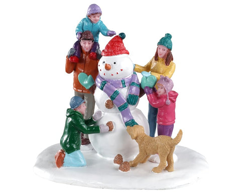 Snowmen teamwork - Village Lemax