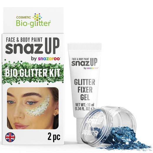 Ensemble paillettes bio Snazaroo - Bleu océan