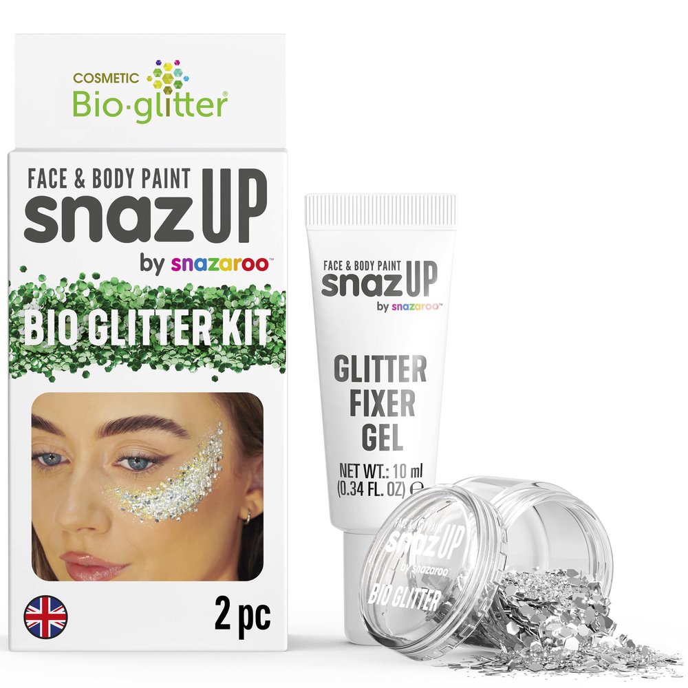 Ensemble paillettes bio Snazaroo - Argent
