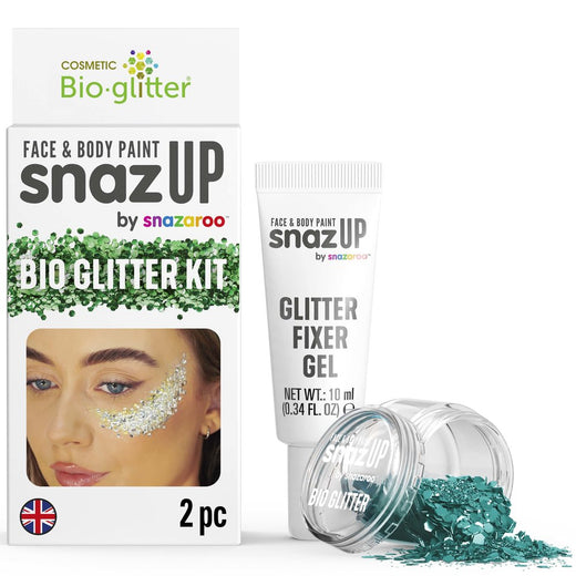 Ensemble paillettes bio Snazaroo - Turquoise