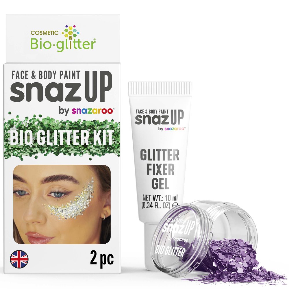 Ensemble paillettes bio Snazaroo - Violet