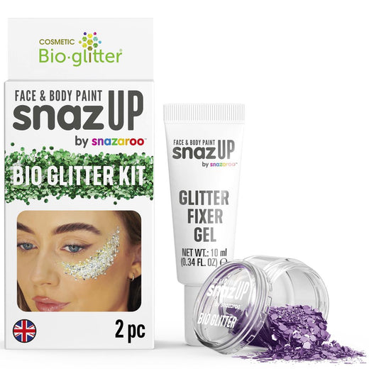 Ensemble paillettes bio Snazaroo - Violet