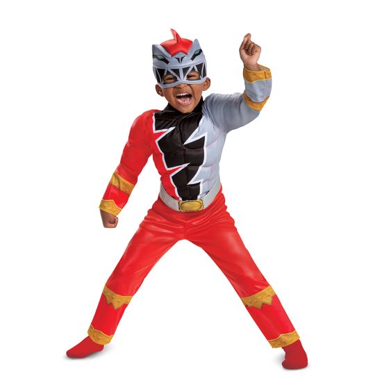Costume - Red Ranger Dino Fury Musclé - Power Rangers - Bébé – La Boo ...