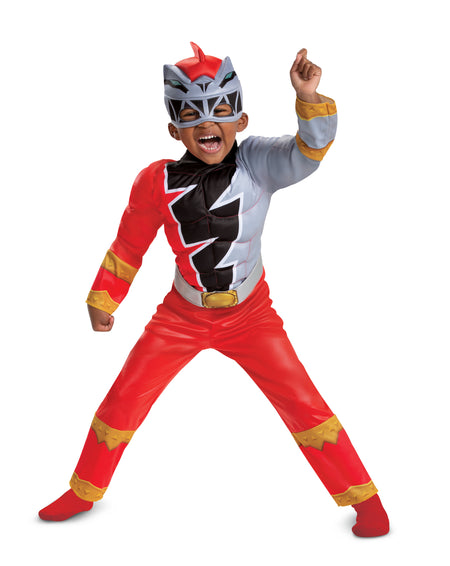 Muscular Red Ranger Dino Fury Costume – Power Rangers – Baby