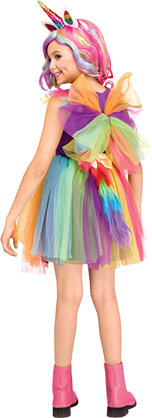 Costume de licorne arc-en-ciel avec sequin - Enfant