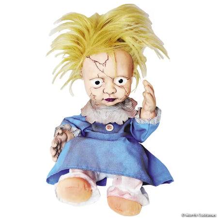 11" Animated Creepy Girl Kicking