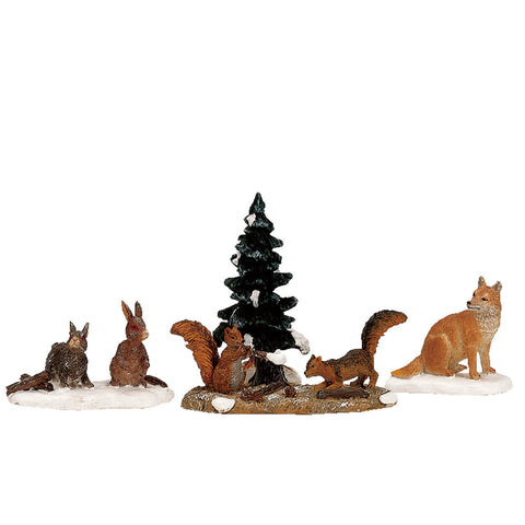 Woodland animals, set of 4 - Village Lemax