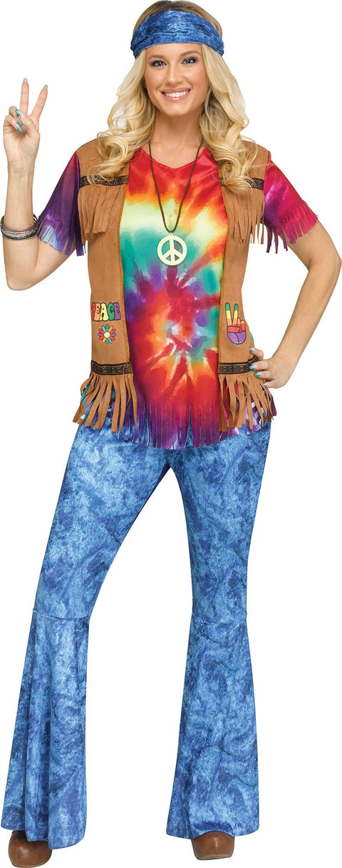 Costume hippie groovy baby - Adulte