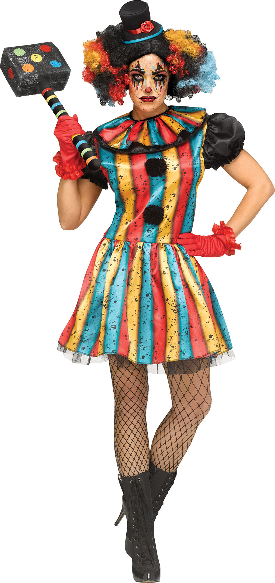 Costume de clown forain - Femme