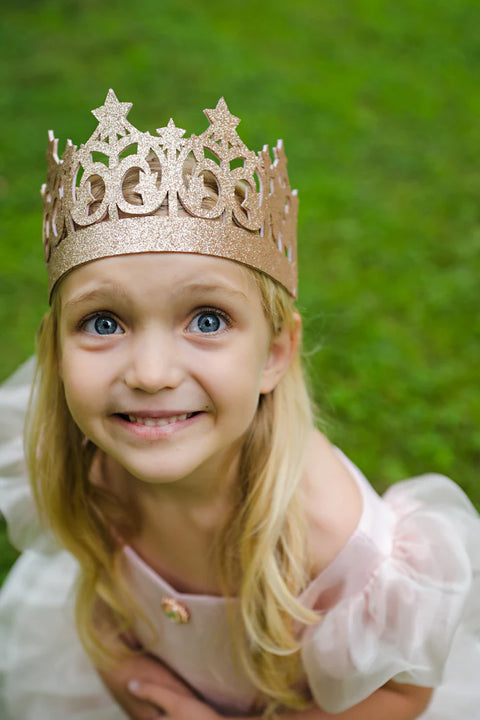 Gold Glitter Crown