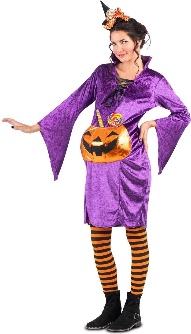 Pumpkin Witch Costume - Pregnant Woman