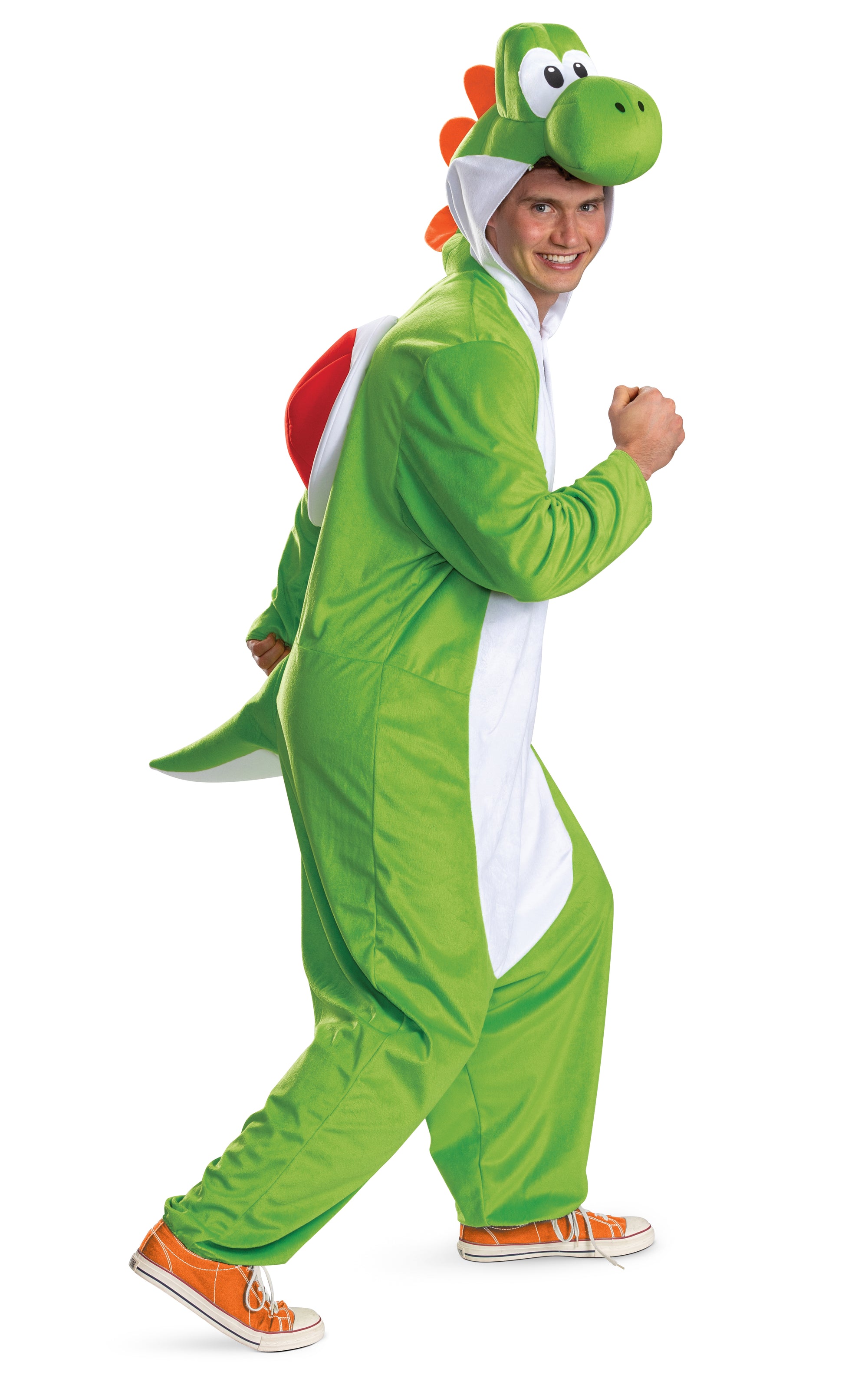 Yoshi Costume – Hooded Jumpsuit – Super Mario – Adult