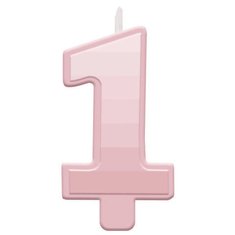 Pink Candle - Number 1