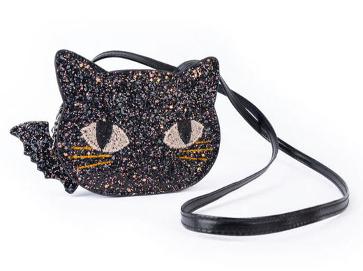Sac à main chat scintillant noir Cat’s Meow