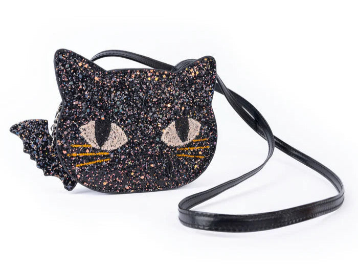 Sac à main chat scintillant noir Cat’s Meow