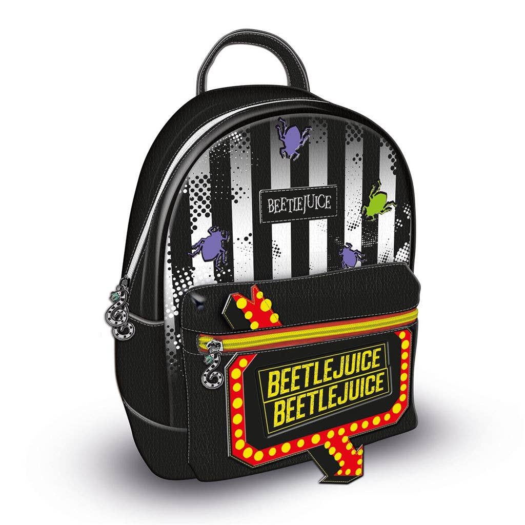 Beetlejuice-style backpack