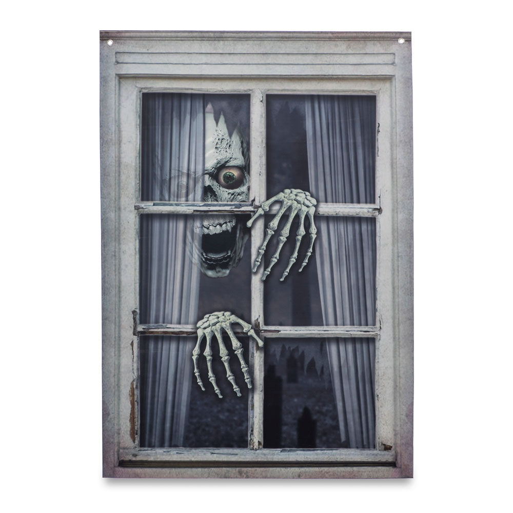 Décoration Pour Fenêtre - Crâne Et Mains