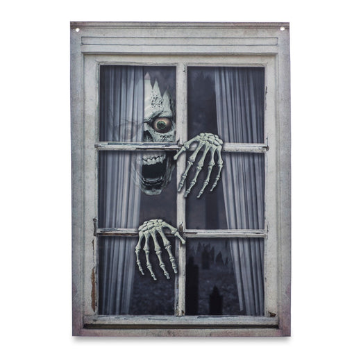 Décoration Pour Fenêtre - Crâne Et Mains