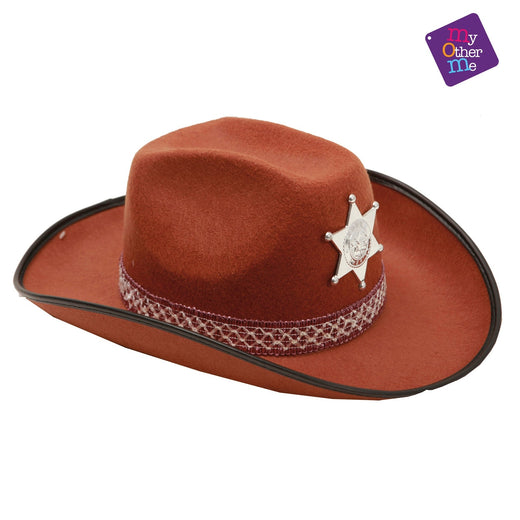 Chapeau De Shérif Far West - Marron