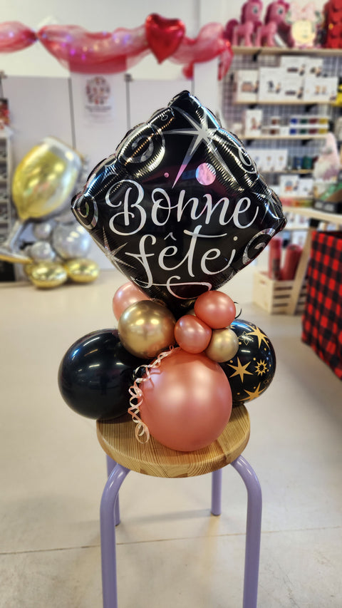 Balloon centerpiece - Happy birthday