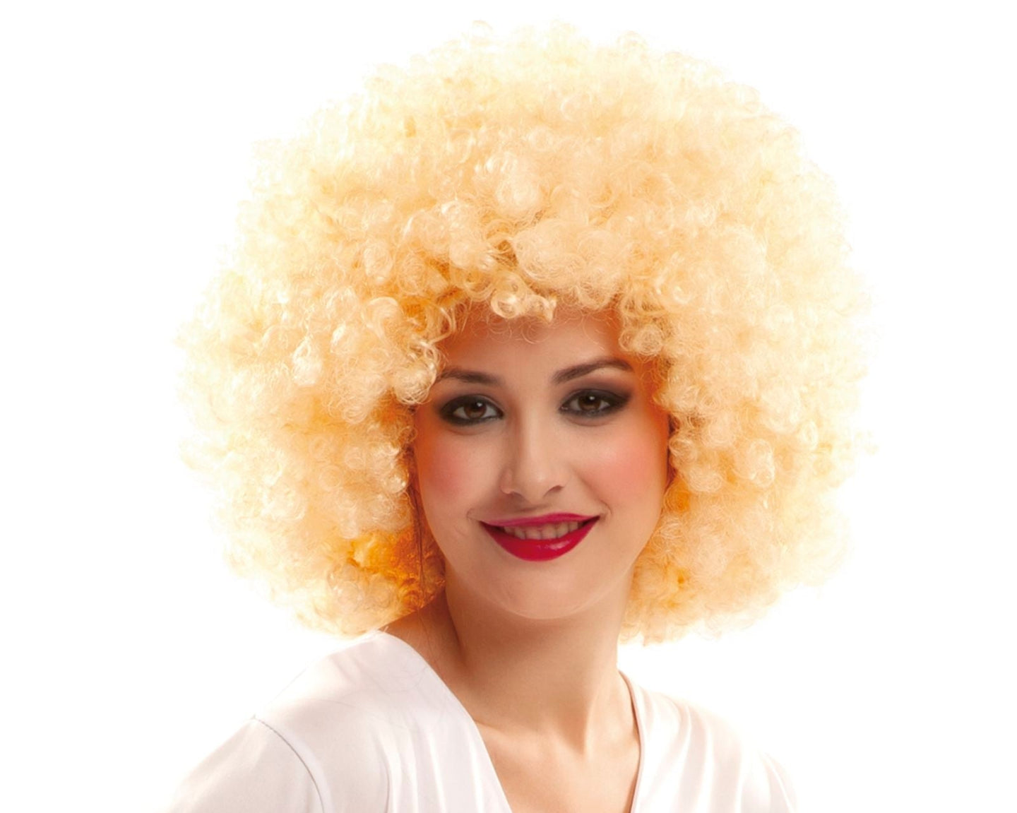 Perruque Afro Géante - Blonde